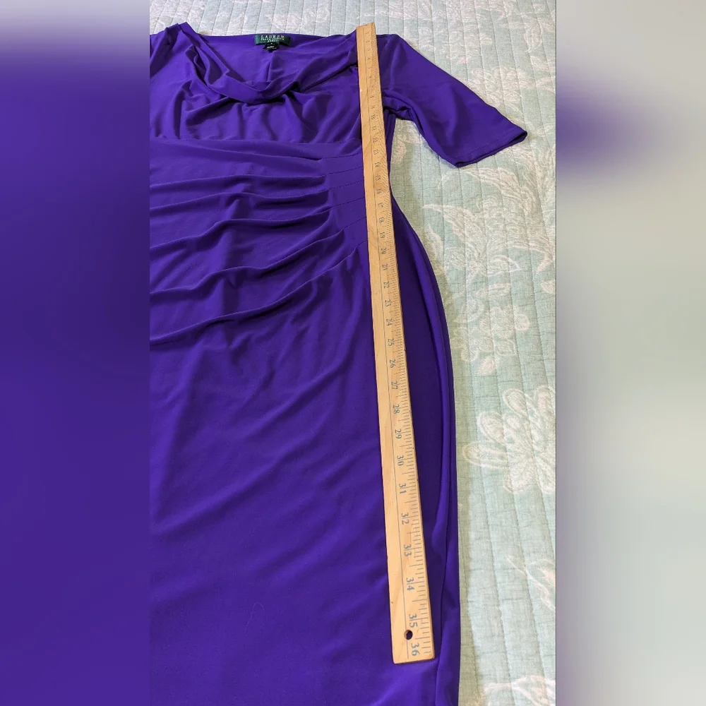Ralph Lauren gorgeous Vibrant Purple dress, Size 8. - Picture 3 of 7